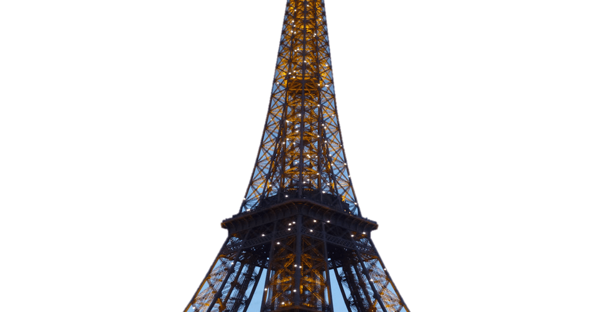 Eiffel Tower picture after background removed by Word