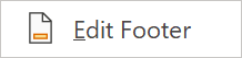 Edit Footer prompt resulting from a right mouse click at the bottom of the page