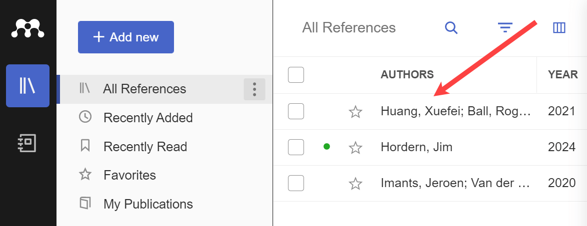 Citation details of the file found by the search in the Mendeley library