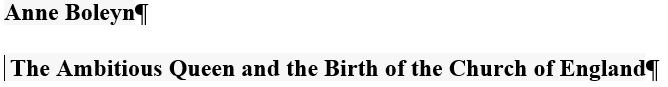 Insert paragraph marker (press the Enter key) where the Style Separator is to appear.