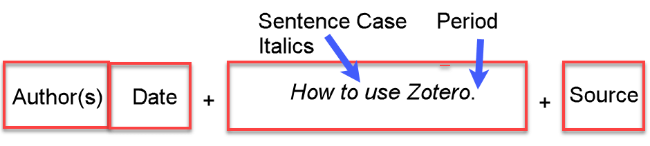 Reference list entry for a webpage with a simple title (i.e., no subtitle) in sentence case